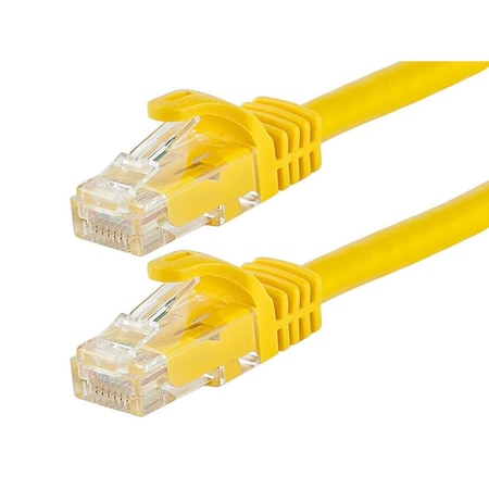 Monoprice Flexboot Cat5E 24AWG Cable, 10 ft.Yellow 11244